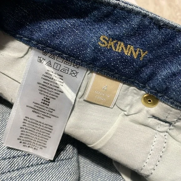 NWT Rare Micheal Kors Embroidered Skinny Jeans *4 - Picture 7 of 7